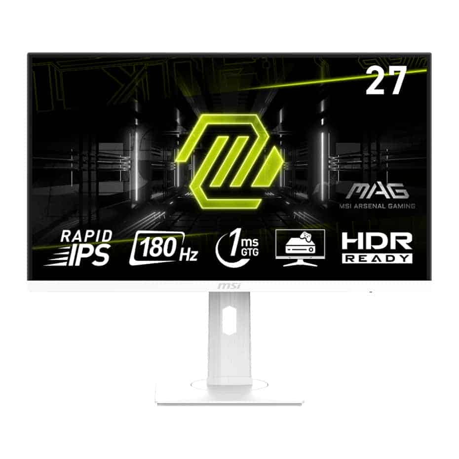 MSI MAG 274PFW 27" 180Hz Adaptive Sync HDR Gaming Monitor - White